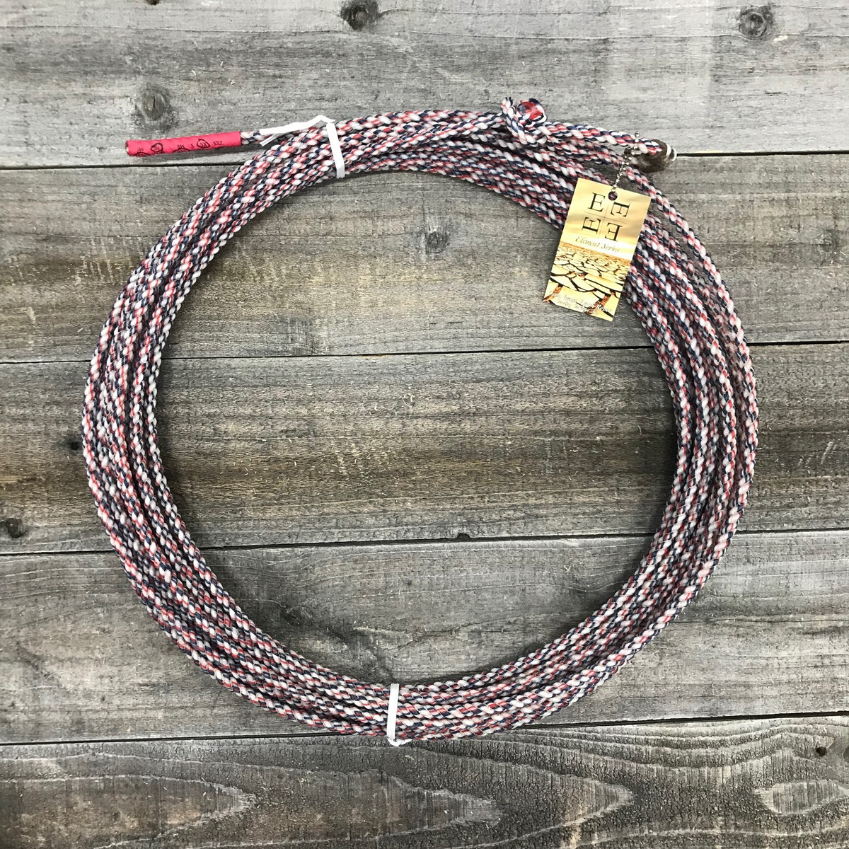 Open Range Element Series Ranch Rope - Red/White/Blue - Irvine Tack & Western Wear