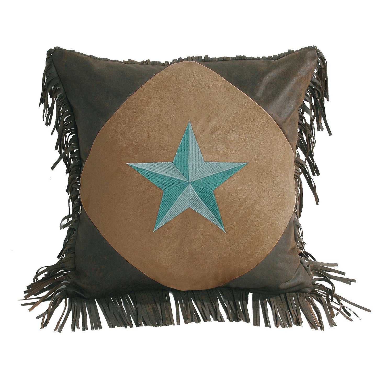 HiEnd Accents Diamond Shape Star Pillow - Turquoise