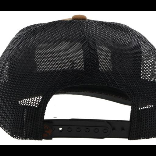Hooey Cactus Ropes Trucker Cap - Tan & Black w/Rectangle Patch