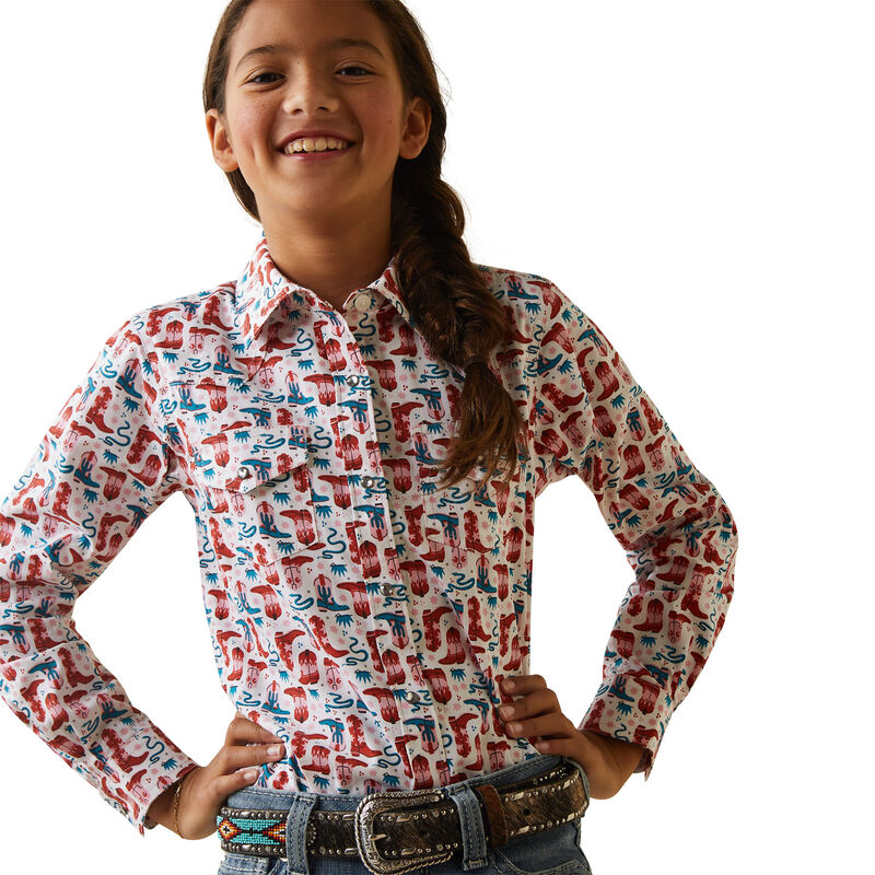 Ariat Girls Blazin' Boots Shirt - Blazin' Boots