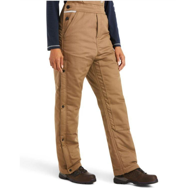 Ariat Women's Rebar DuraCanvas Insulated Bib Overalls - Field Khaki