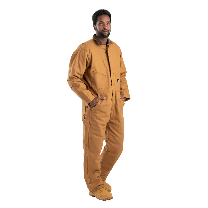 Berne Men's Heritage Duck Insulated Coverall - Brown Duck