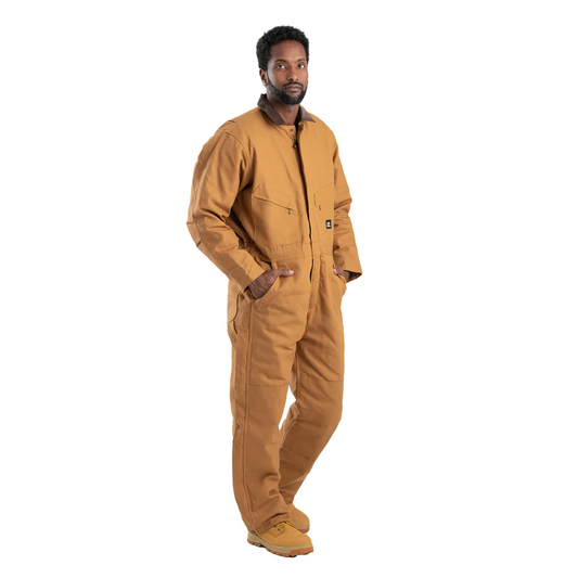 Berne Men's Heritage Duck Insulated Coverall - Brown Duck