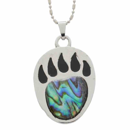 KC Necklace Abalone Paw