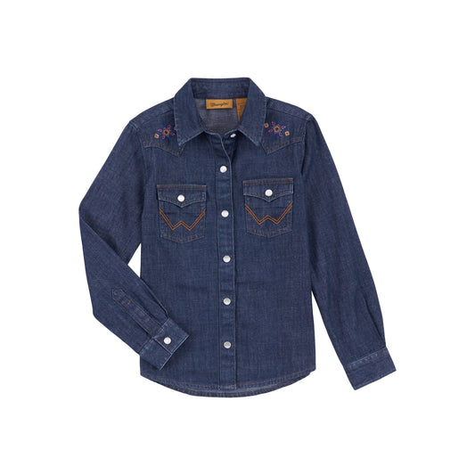 Wrangler West Girls Denim Top