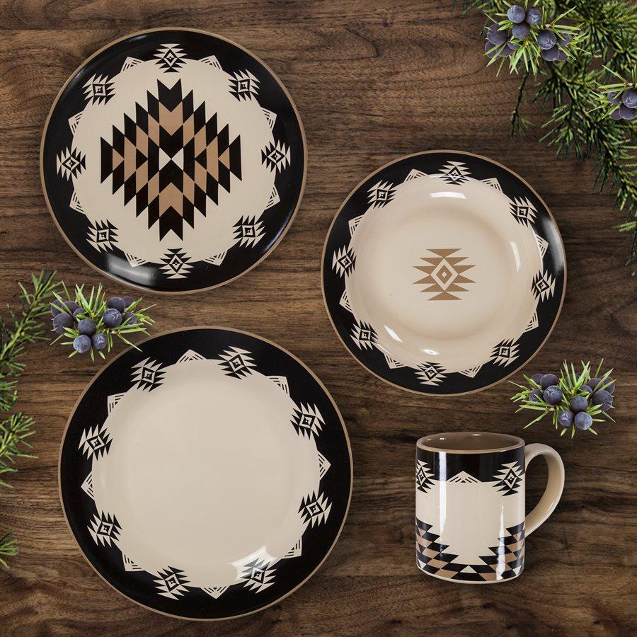 HiEnd 16-Pc Ceramic Dinnerware Set - Chalet Aztec