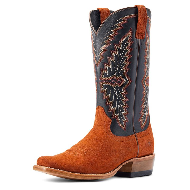 **Ariat Mens Futurity Showman Western Boots - Dark Copper Roughout