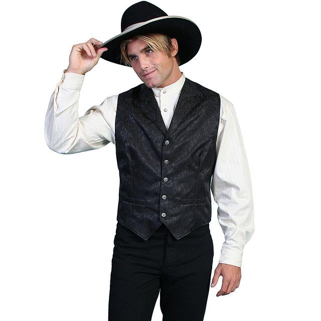 Scully Men's Slik Floral Single Breasted Vest