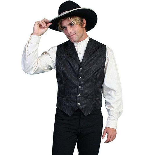 Scully Men's Slik Floral Single Breasted Vest