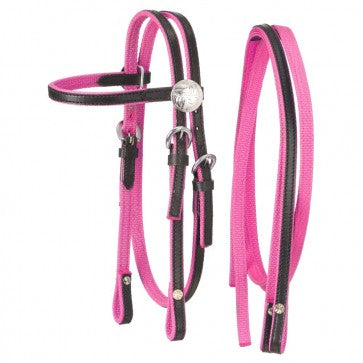 Bridle Nylon w/Leather Pony