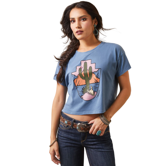 Ariat Women's Treasure Tee - Copen Blue