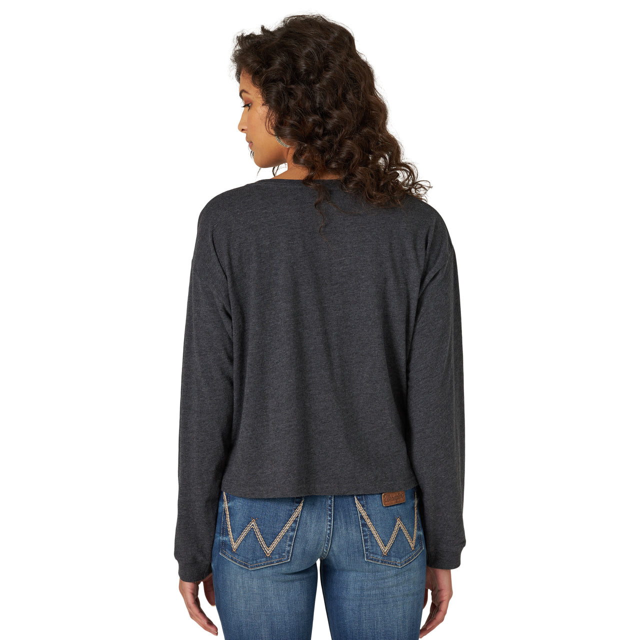 Wrangler Womens Graphic LS Relaxed Crop GS