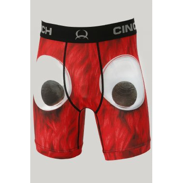 Cinch Mens 6" Monster Boxer Brief  Red