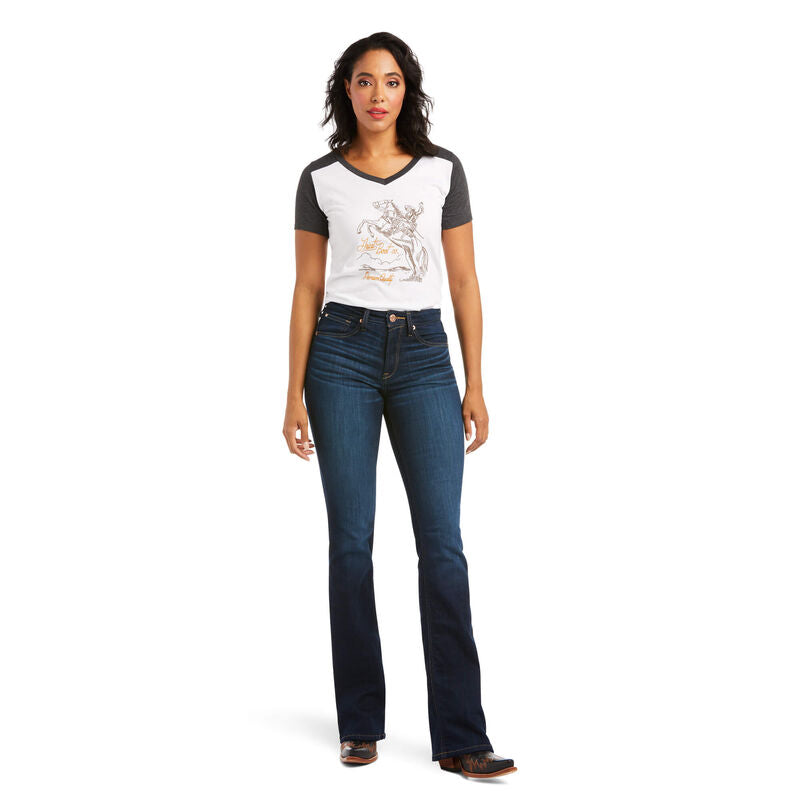 Ariat Women's REAL High Rise Ballary Bootcut Jeans - Pennsylvania