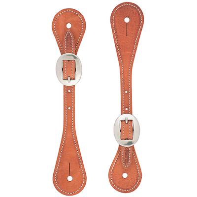 Weaver Leather Youth Harness Leather Spur Straps - Russet