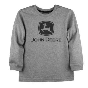 John Deere Logo Long Sleeve Shirt - Grey