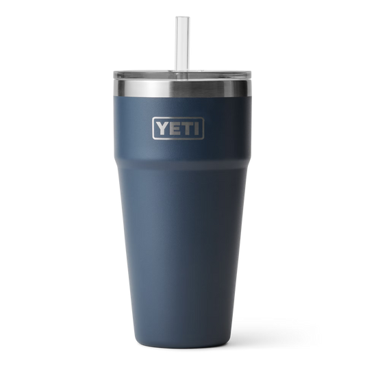 Yeti Rambler 769ml Stackable Pint w/Straw Lid - Navy