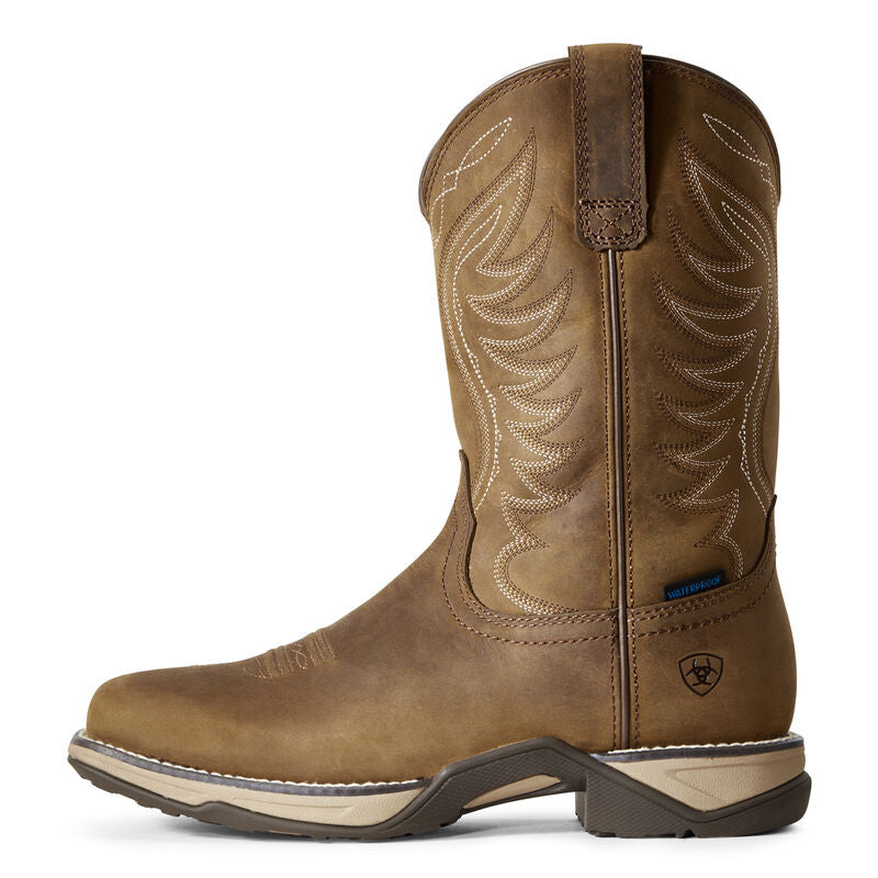 Ariat Women's Anthem Waterproof Western Boots - Distressed Brown
