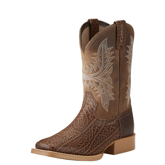 Ariat Youth Cowhand Western Boots - Adobe Tan