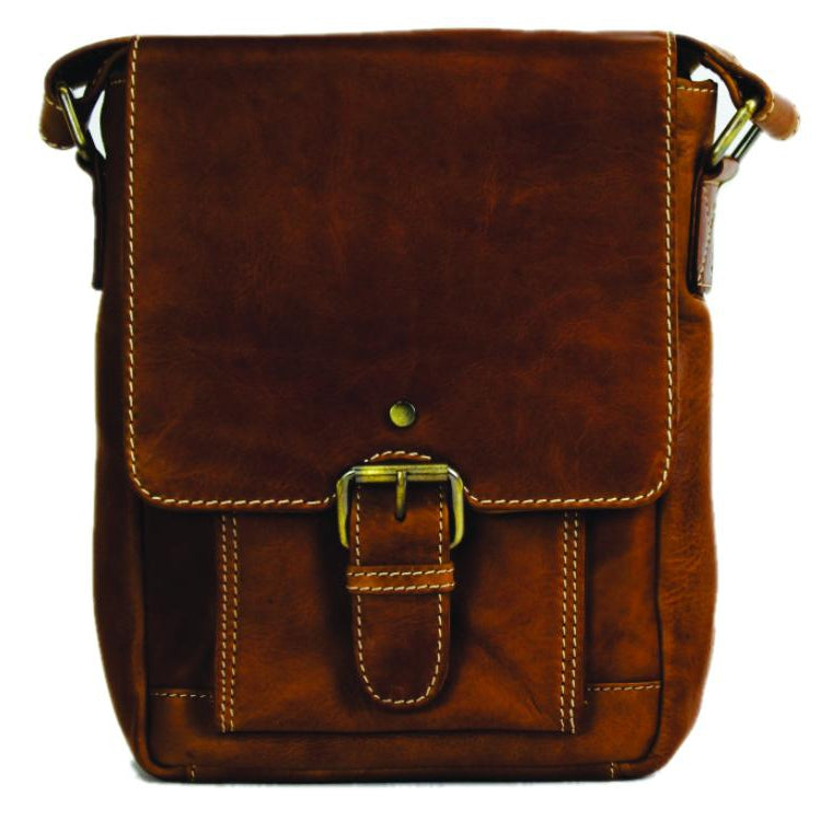 Rugged Earth Leather Messenger Bag