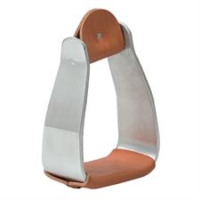 Weaver Leather Sloped Aluminum Stirrups with Leather