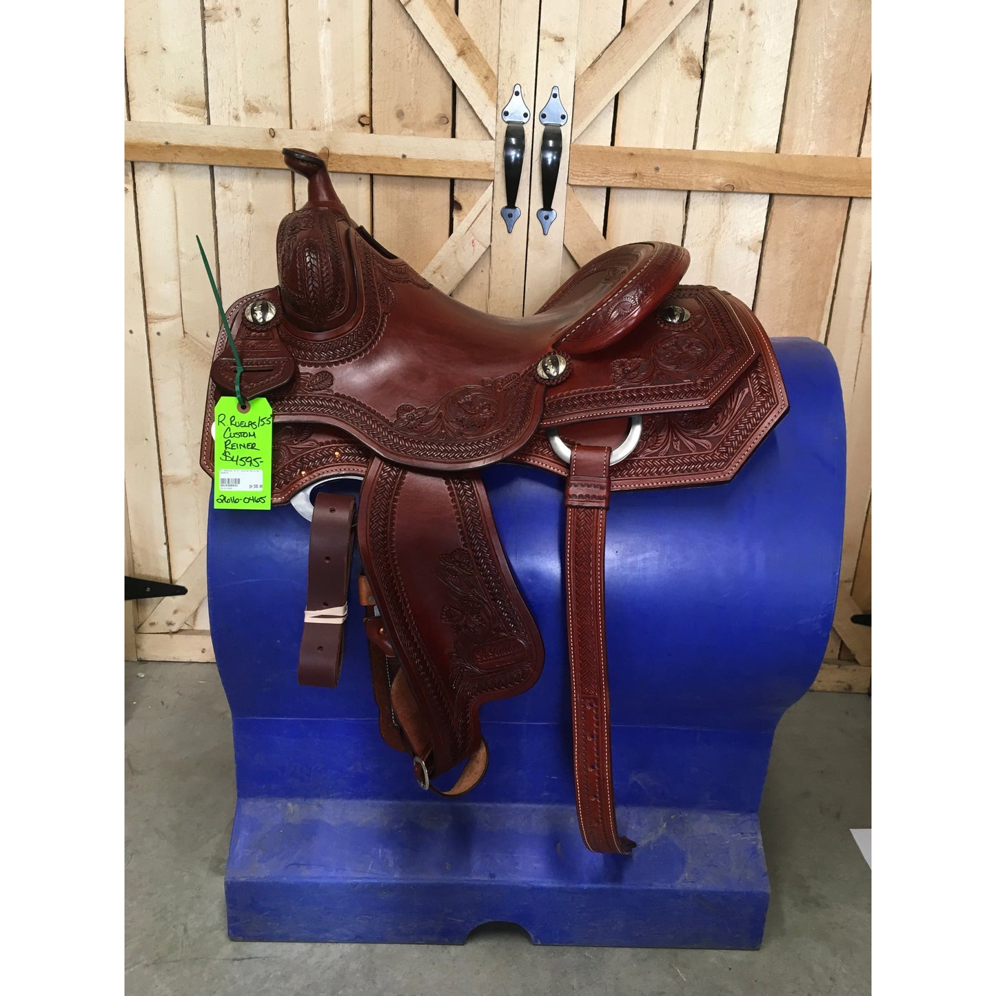 R. Ruelas 15.5" Custom Cowhorse Saddle