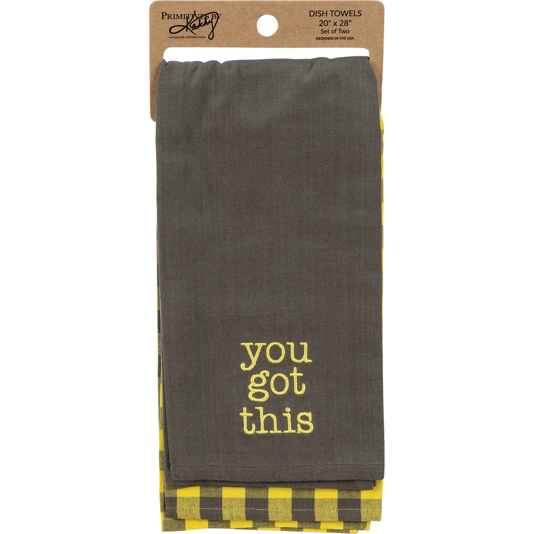 Dish Towel Set  You Got This