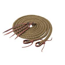 Weaver Silvertip® Hollow Braid Split Rein 5/8" x 8' - Assorted Colours