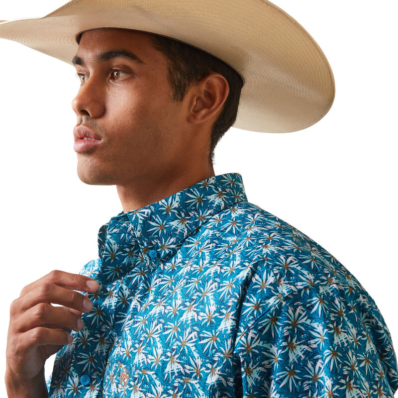 Ariat Men's Kavir Classic Fit Shirt - Enamel Blue