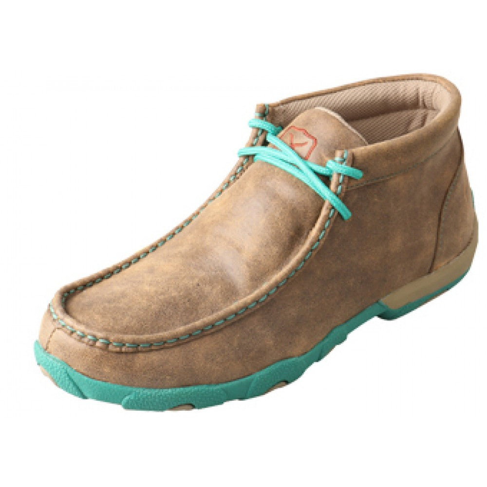Twisted X Women's Driving Moccasin - Bomber/Turquoise