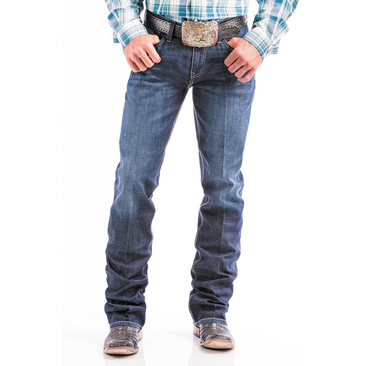 Cinch Men's Ian Slim Bootcut Jeans - Dark Stonewash