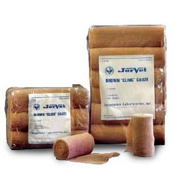 Jorvet Brown "Cling" Gauze 3 in X 5Yards 12 rolls