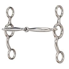 Weaver 5" Jr Cowhorse Smooth Snaffle Bit - Irvine Tack &amp; Western Wear