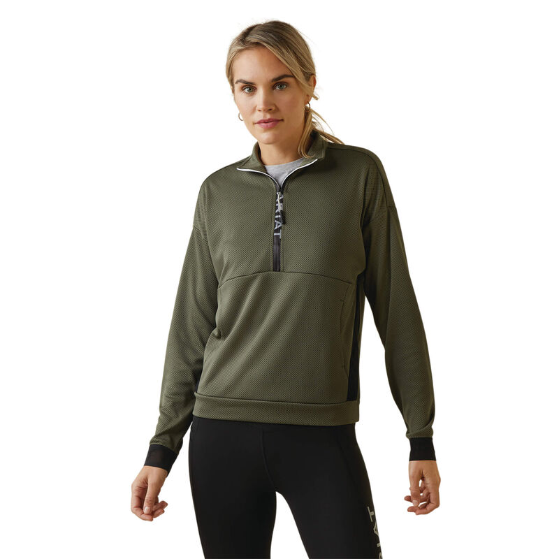 Ariat Womens Breathe 1/2 Zip Sweatshirt - Beetle