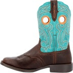 Durango Womens Brown 10" Western Hickory and Turquoise Boots