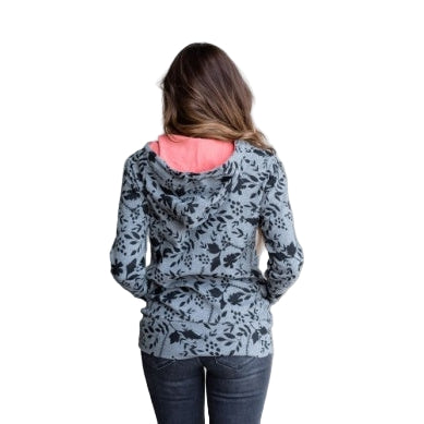 Ampersand Half Zip Sweatshirt - Shady Florals