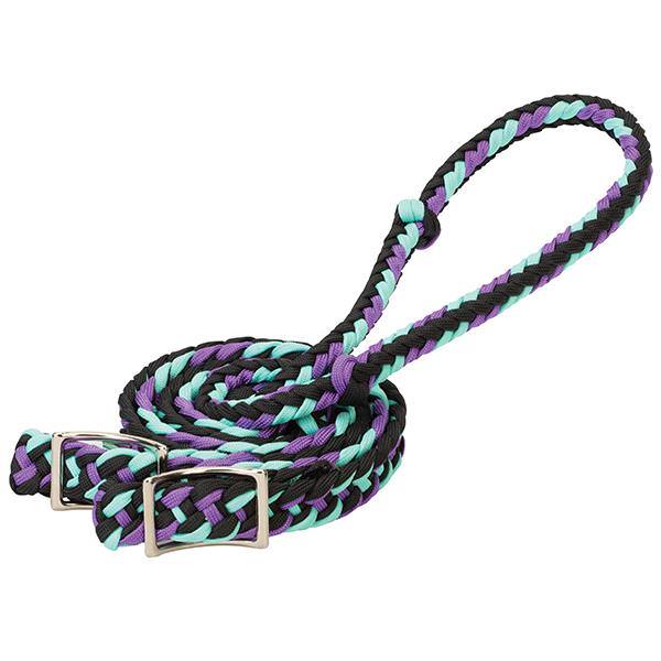 Weaver Braided Nylon Barrel Reins 1/2"x8' -Assorted Colours