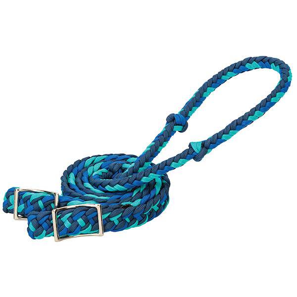 Weaver Braided Nylon Barrel Reins 1/2"x8' -Assorted Colours