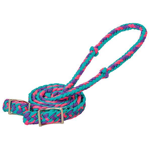 Weaver Braided Nylon Barrel Reins 1/2"x8' -Assorted Colours