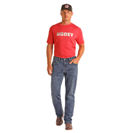 Hooey Men's Rope Stitch EMB Stackable