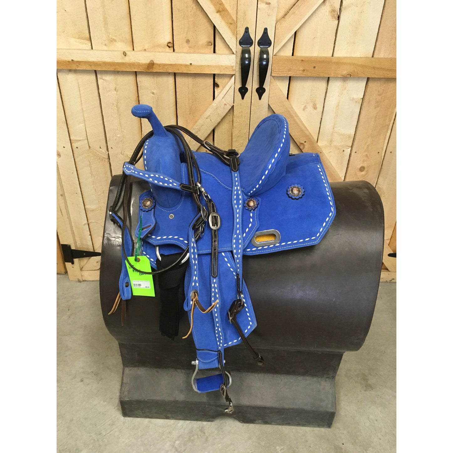 Kids Cloured Saddles w/ Headstall & Wither Strap