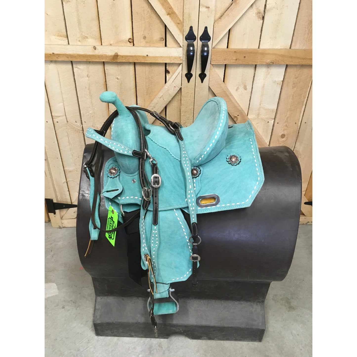 Kids Cloured Saddles w/ Headstall & Wither Strap