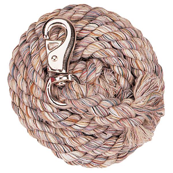 Weaver Leather 5/8" x 10' Cotton Lead Rope with Nickel Plated Bull Snap - Multi-Colored