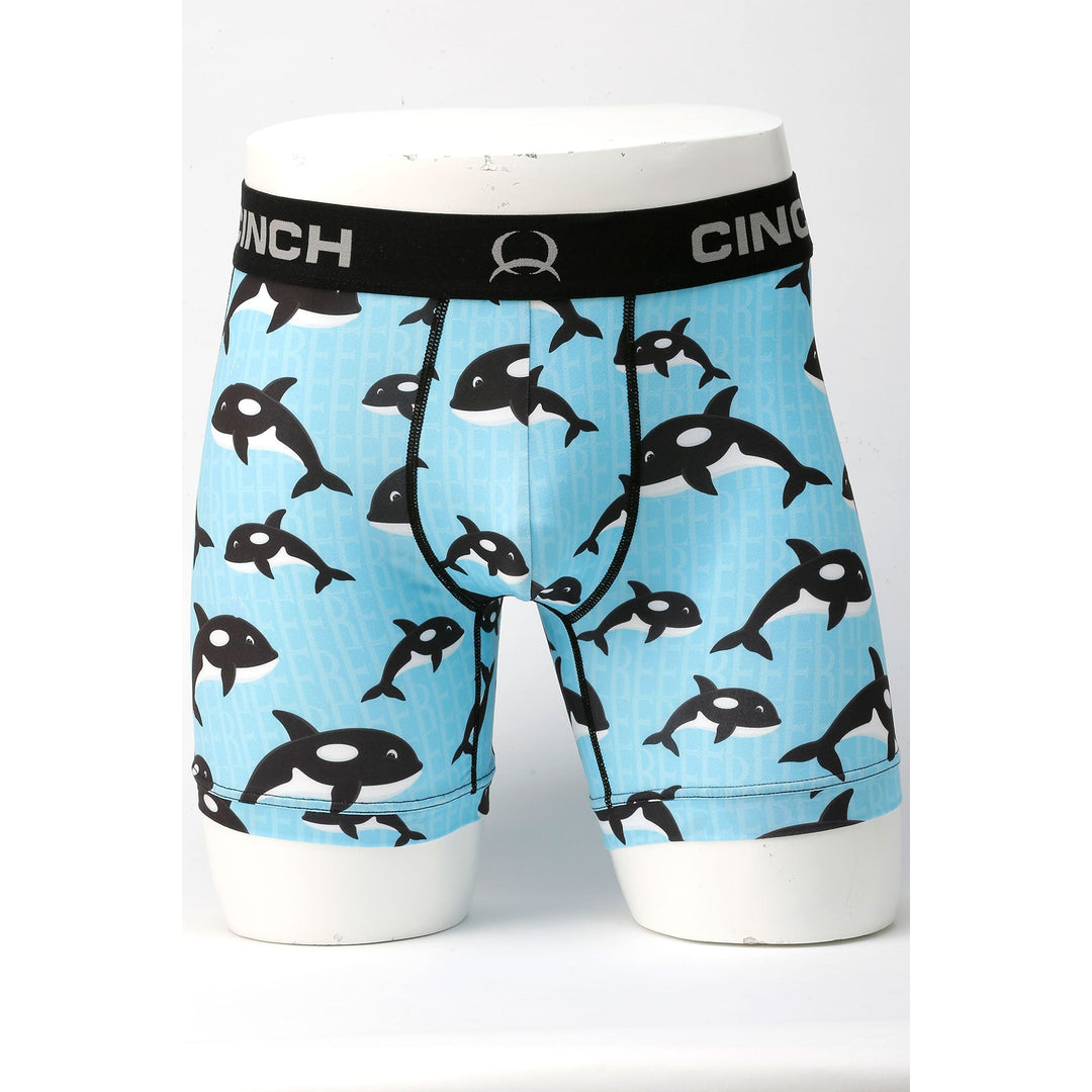 **Cinch 6" Willy Boxer Brief Blue