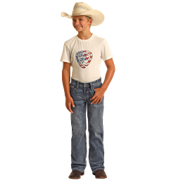 Rock & Roll Boy's Raised Denim Boot Cut