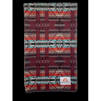 Blanket Throw 50 x 60 Buffalo Cross