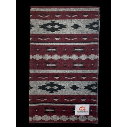 Blanket Throw 50 x 60 Buffalo Cross