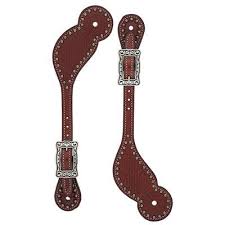 Weaver Leather Basketweave Bridle Leather Spur Straps Regular