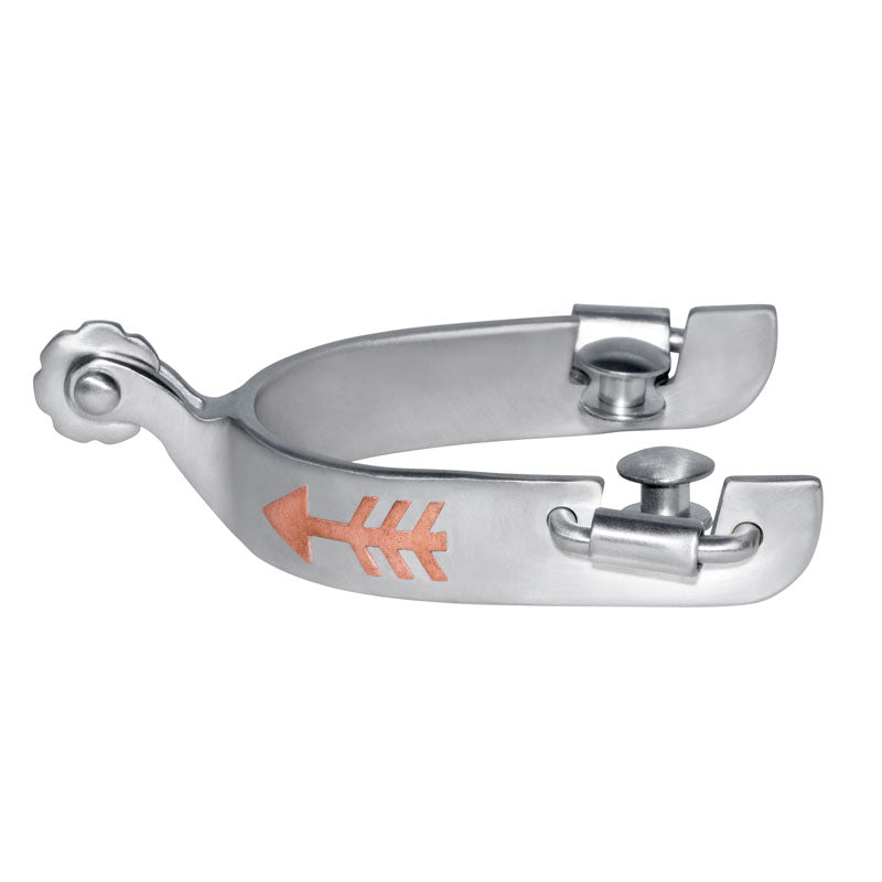 Emilie Veillette Mens Racing Spurs - Stainless steel Brushed