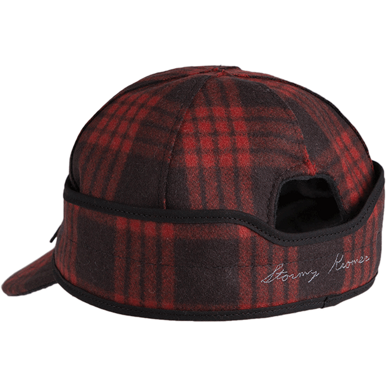 The Millie Kromer Cap Size 6 3/4 Black/Red Tartan